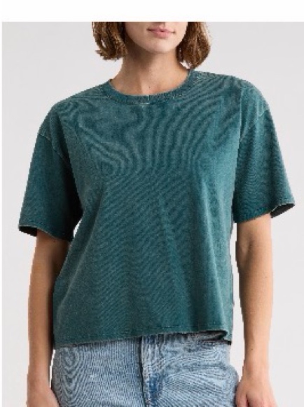 Wild Fox Classic Crewneck Boxy Tee - Teal